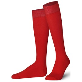 Mysocks Unisex Knee High Long Socks Red,4-7