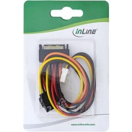 InLine® 29691 SATA SATA 15-Pin SATA 15-Pin SATA Power Cable – Power Cable (Male/Female, multi-coloured, multi-coloured)