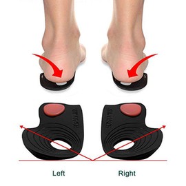 PEDIMEND O/X-Leg Orthopedic Insoles (2PAIR) - for Correcting O-Legs, Arch Collapse, Splayed Feet, etc. - Unisex - Foot Care (S: UK 3.5-5.5)