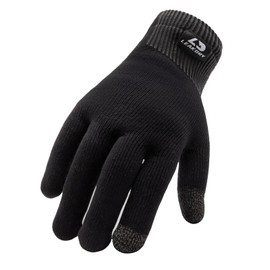 LEAKDRY Waterproof Merino Wool Touchscreen Gloves,3-Layer Inusulated Thermal Winter Gloves,Windproof for Hiking Skiing Unisex (Black, M)