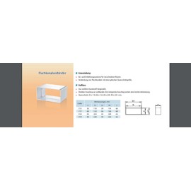 Connector 110 x 55 mm Flat Duct Rectangular Pipe Connector Ventilation System Heating Cooling Air Conditioning Ventilation System White Flat Duct Connector
