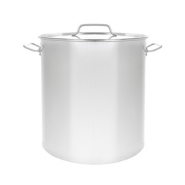 CONCORD Polished Stainless Steel Stock Pot Brewing Beer Kettle Mash Tun w/Flat Lid (60 QT)