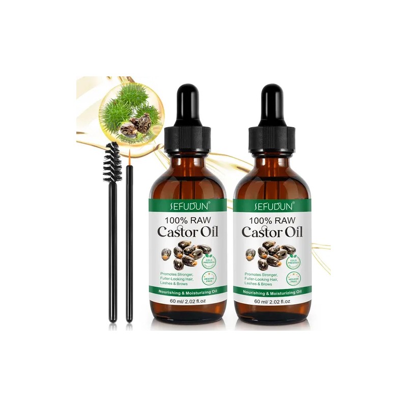 Aceite De Ricino Puro | Cuidado Cabello Y Cejas Hidratante