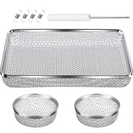 TOODOO Paquete de 3 cubiertas de ventilación para horno RV (2.8 pulgadas) (8.5 x 6 pulgadas), malla de acero inoxidable con herramienta de instalación