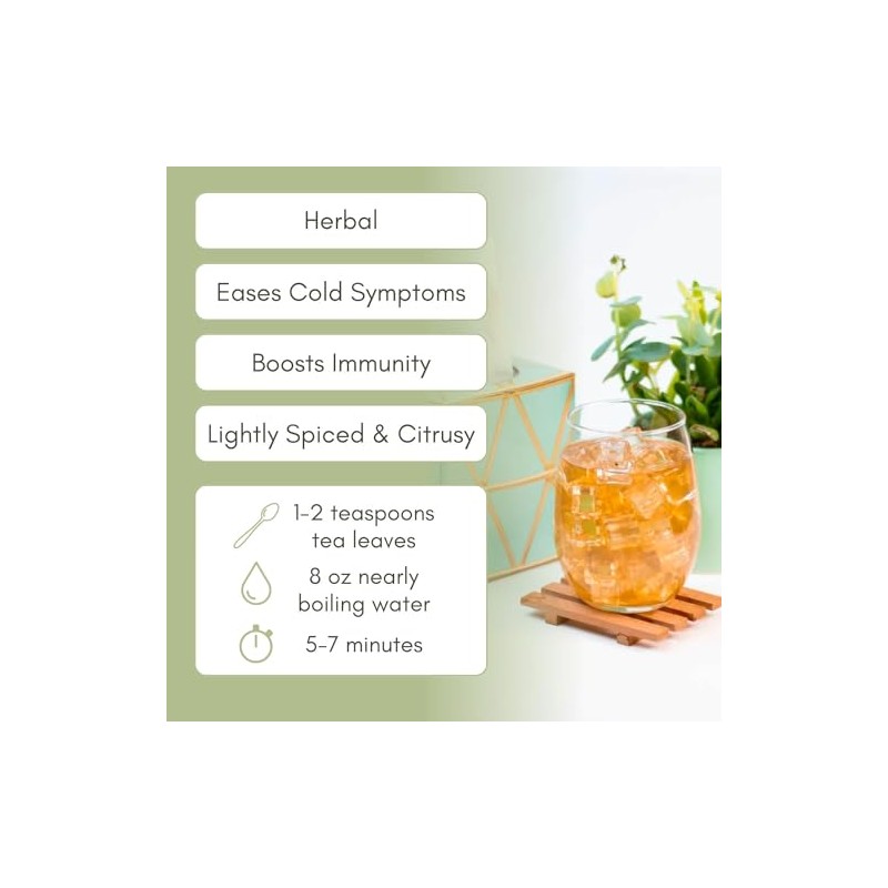 Organic Cold Remedy Loose Leaf Tea - 2oz Bag (Approx.