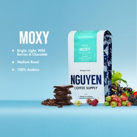Nguyen Coffee Supply - Moxy Arabica: Medium Roast Premium Whole Coffee Beans, Vietnamese Single Origin, Direct Trade, Roasted in Brooklyn [12 oz Bag]