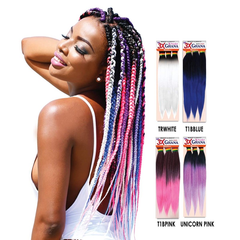 REALISTIC - Multi Pack Deals! Pre-stretched X-Pression 3X Ghana Braids