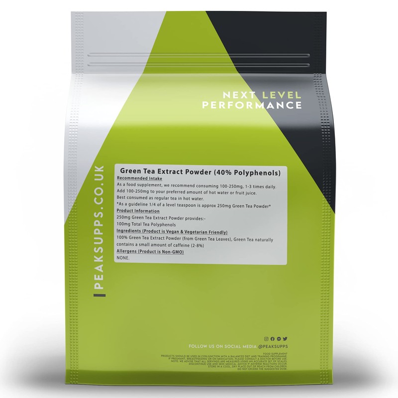 Green Tea Extract Powder 1kg - 40% Polyphenols - 100%