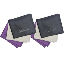 GoBasic Super Sparkle Microfiber Lens Cleaning Cloths (6)