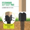 Fence Post Anchor 4''x4'', Heavy Duty Metal Fence Post Anchor
