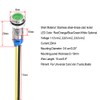 Gebildet 10pcs 6mm 1/4" 230V AC LED Metal Indicator Light
