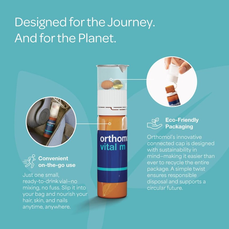 Orthomol Vital M – Daily Multivitamin for Men, Vitamins A,