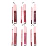 Labiales Líquidos Mate Con Lápiz Delineador Kit 12 Piezas