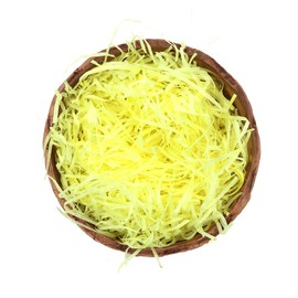 Shiwaki 100g Multicolored Raffia Paper Shreds & Strands Shredded Crinkle Confetti for DIY Gift Wrapping & Basket Filling - Yellow