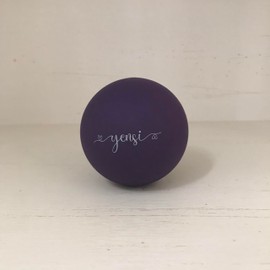 Silicone Massage Lacrosse Ball for Trigger Point Therapy, Muscle Knots, and Physical Therapy. Single Ball for Deep Tissue Massage and Myofascial Release. Latex-Free. (Purple Haze)