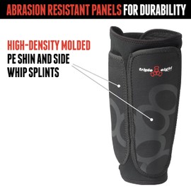 Triple Eight ExoSkin Shin & Whip Guard, Large, Black