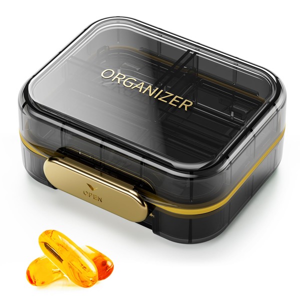 Pill Case, Moisture-proof, Airtight Medicine Case, Small, Supplement Case, Supplement
