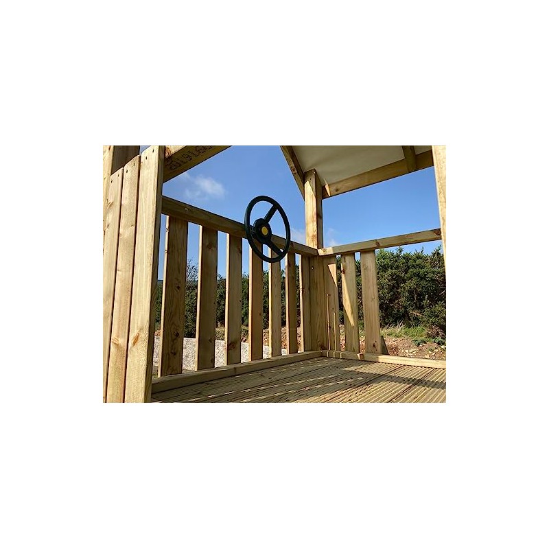 Kids toy steering wheel for climbing frames (Green)