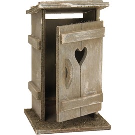 FADEDA Toilet House Small Height 9 cm Hand Painted Detailed Nativity Figures Christmas Table Decoration Nativity Accessories