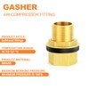 GASHER Pack of 2 Brass 1 Inch Female 1 Inch