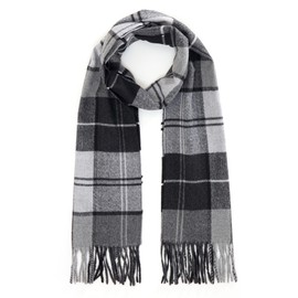 TAMOUKOC Mens Winter Warm Long Soft Scarf Plaid Classic Tassel Scarf for Women (Design#503)
