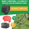 XIJIANG 3Pcs Replacement Strimmer Spool Line, with Trimmer Spool Cover