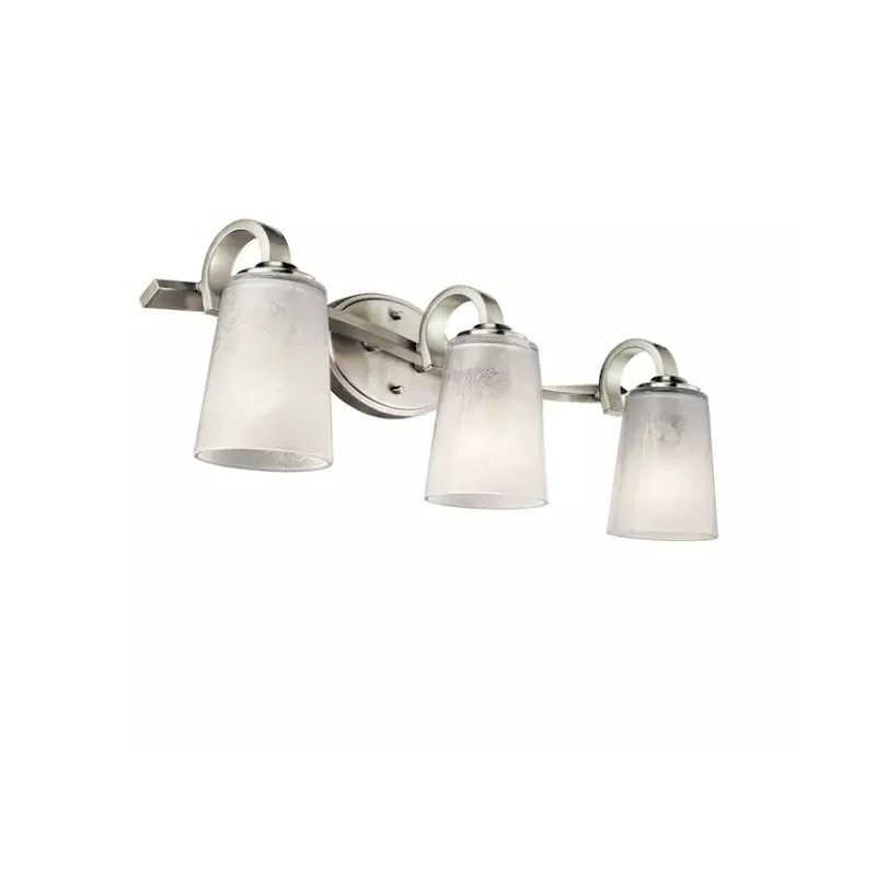 Kichler Lighting 3-Light Oxby Brushed Nickel Bathroom Vanity Light