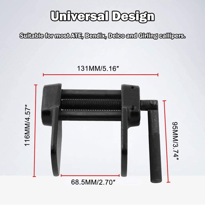 RULLINE Heavy Duty Brake Caliper Press Tool Disc Brake Pad