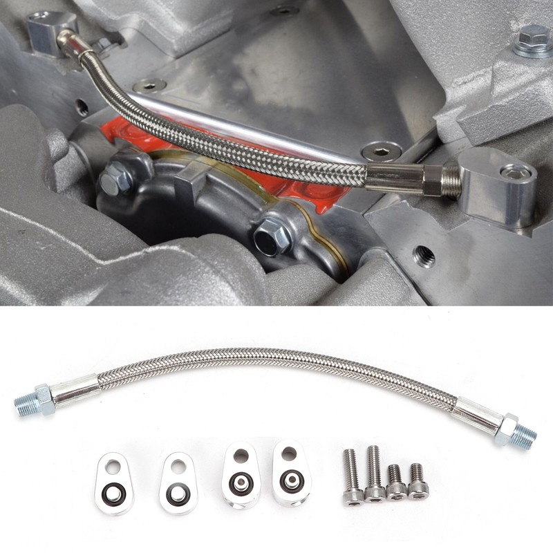 Cylinder Head Coolant Steam Port Crossover Hose Kit Replacement for