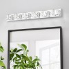 Ship in USA,Modern Crystal 6-Light LED Wall Sconce,Elegant Chrome Bathroom