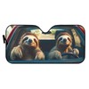 Oramclsy Sloth Driver Car Sunshade Windshield Sun Shade UV Ray