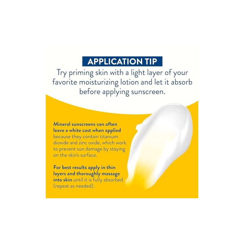 CETAPHIL Sheer Mineral Sunscreen Lotion for Face & Body, 3
