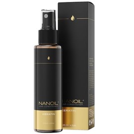 Nanoil Hair Conditioner 125 ml - Two-Phase Hair Conditioner, Professional Care, Moisture, Regeneration and Revitalisation, Hair Conditioner without Rinsing (Keratin)