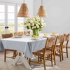 XWZO Table Cloth Rectangular Solid Table Cover Water Resistant Table