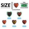 Magibeads 50Pcs Heart Glass Beads Temperature Sensitive Color Changing Kandi