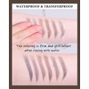 3 Pcs Waterproof Eyebrow Pencil Set,Dark Brown Ultra Slim Eye
