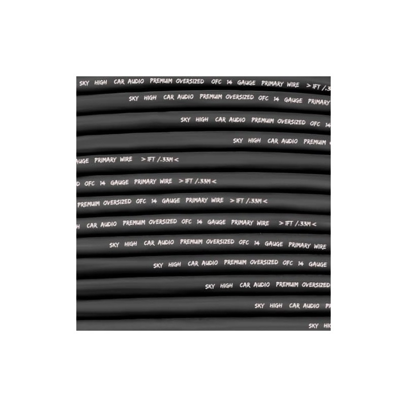 Sky High Car Audio OFC 14 Gauge Primary Wire 100ft