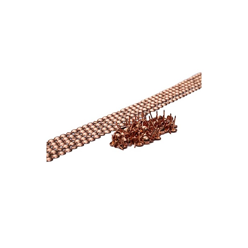 Decorative Nail Poles with 1 m Nails 9.5 mm Copper