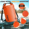 Bolsa seca impermeable, 5L/10L/20L/30L/40L Mochila de almacenamiento ligera con funda
