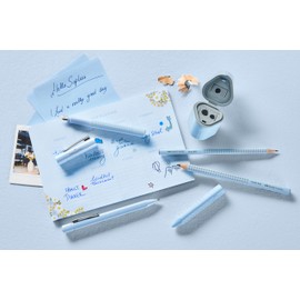 Faber-Castell Grip Sky Blue 231028 Mechanical Pencil Hardness B Lead 0.7 mm with Eraser