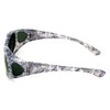 V.W.E. Womens Polarized Fit Over Glasses Sunglasses Rhinestone Rectangular Frame