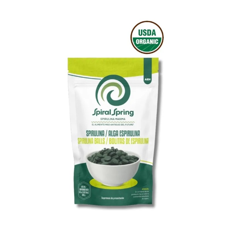 Organic Spirulina Algae Maximum Natural Spirulina 500 Tablets.