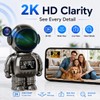 DYPCO Indoor Security Clock Camera with Temperature and Humidity Monitoring,