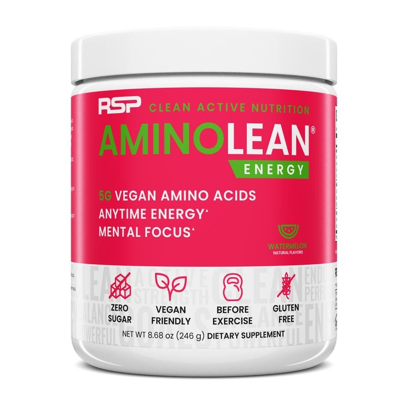 AminoLean Energy Powder - Clean Caffeine from Natural Green Tea,