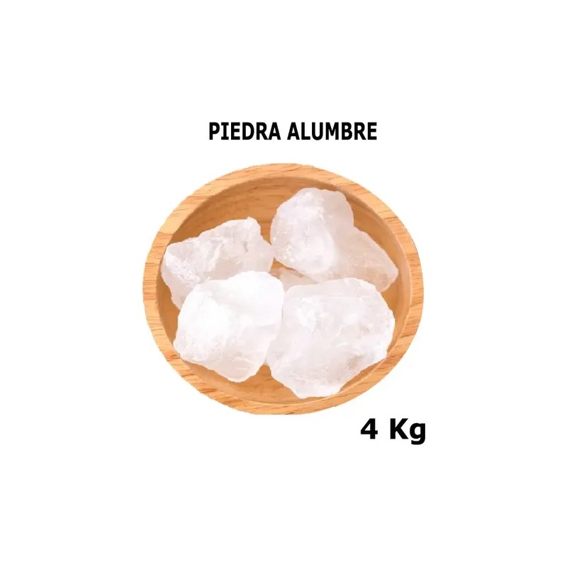 Piedra Alumbre Natural 4 Kg, Chica