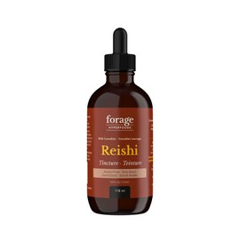 Forage Hyperfoods - Reishi Mushroom Tincture, With Reishi Mushroom Extract for Better Immune System and Stress Response, For Natural Calm, Dual Extract, Alcohol-free, 118 ml