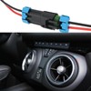 Micro Traders 4PCS 2-Pin Car Fan Plug Wiring Harness Male