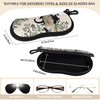 Playexen 2 Pack Sunglasses Case, Neoprene Zipper Eyeglass Case, Soft