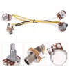Guitar Wiring Hareness Set, 500K Pots Control Knobs 3-Way Switch