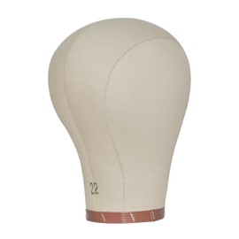 perfeclan Schaufensterpuppenschannin -Kopf -Canvas -Block -Kopfhut -Display mit Montagelöchern Perückenhalter zum Herstellen von Perücken, Friseurladen, 22inch